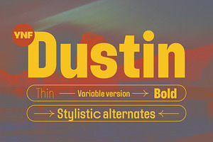 YNF Dustin | Condensed sans serif
