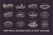 19th Century Vintage Logos, a Branding & Logo Template by Victor Barac (Thumbnail 3 of 15)