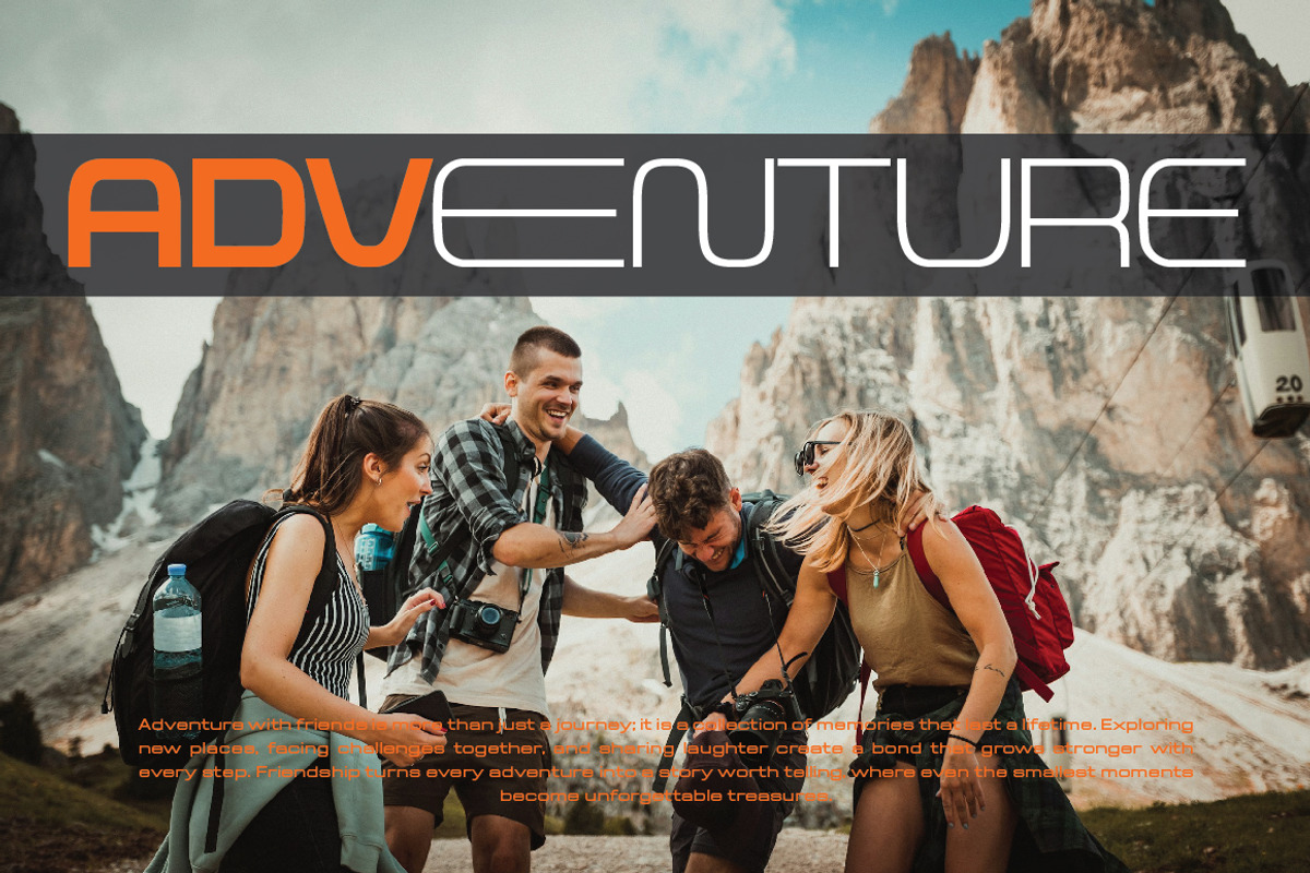 Aerodome – Futuristic & Sport Font, a Sans Serif Font by Typebae (Photo 10 of 11)