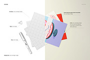 A5 Cards Mockup Set, a Merchandise Mockup by creatsy5 (Thumbnail 3 of 17)