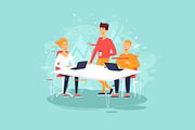 Teamwork, office life, a Person Illustration by Podis (Thumbnail 2 of 6)