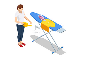 Isometric illustration of a woman, a Person Illustration by Golden Sikorka