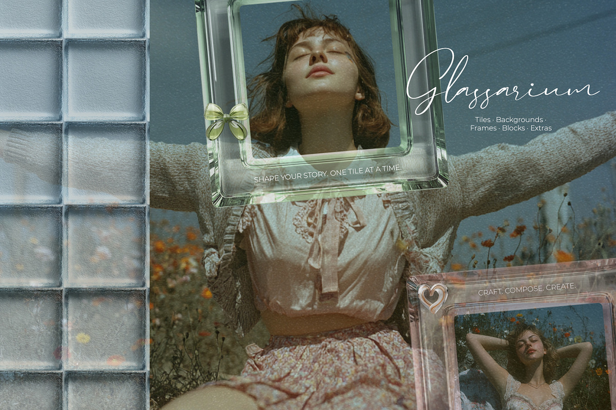 Glassarium — Glass Tiles Collage Kit, an Object Graphic by R-studio (Photo 11 of 11)