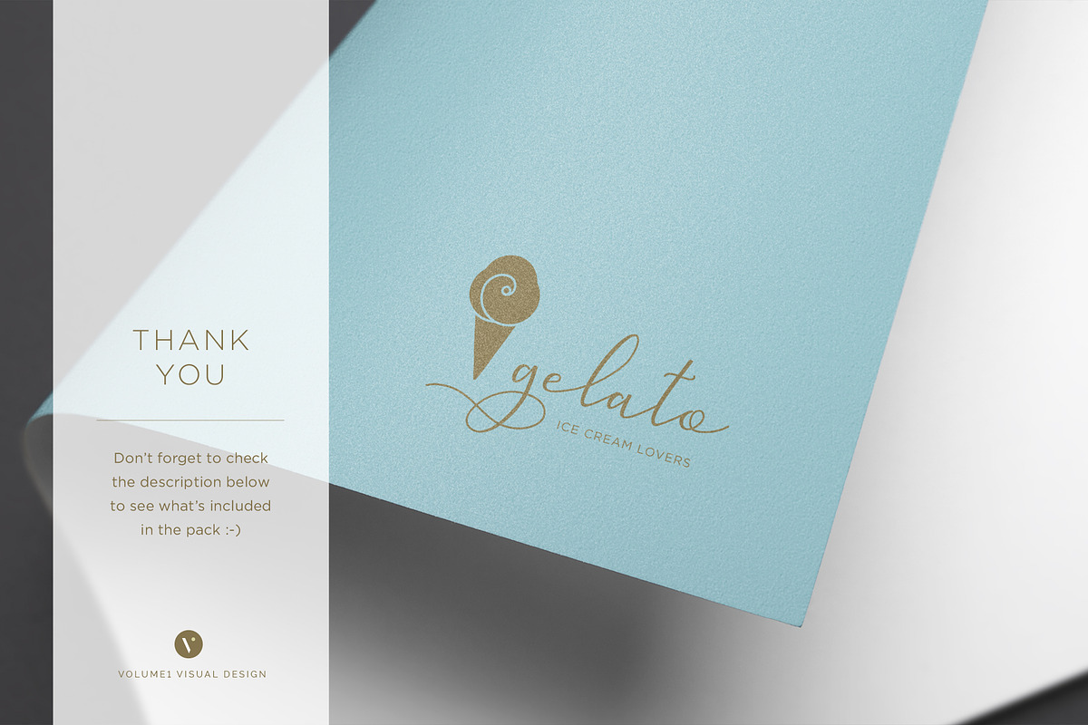 Luxury Ice Cream Kit, a Branding & Logo Template by volume 1 visual design (Photo 19 of 20)