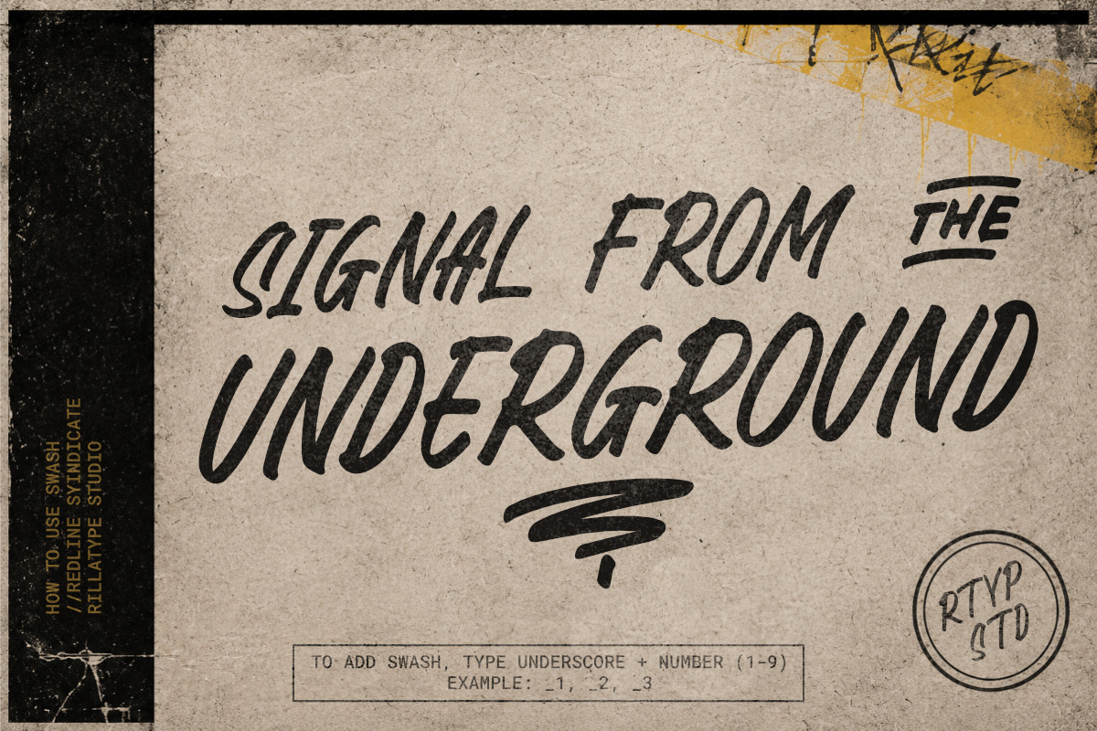 Redline Syndicate Display Font, a Handwritten Font by Rillatype (Photo 4 of 9)