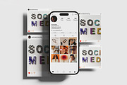 High-Quality Social Media Mockup, an Advertising Mockup by safrizalstudio (Thumbnail 2 of 5)