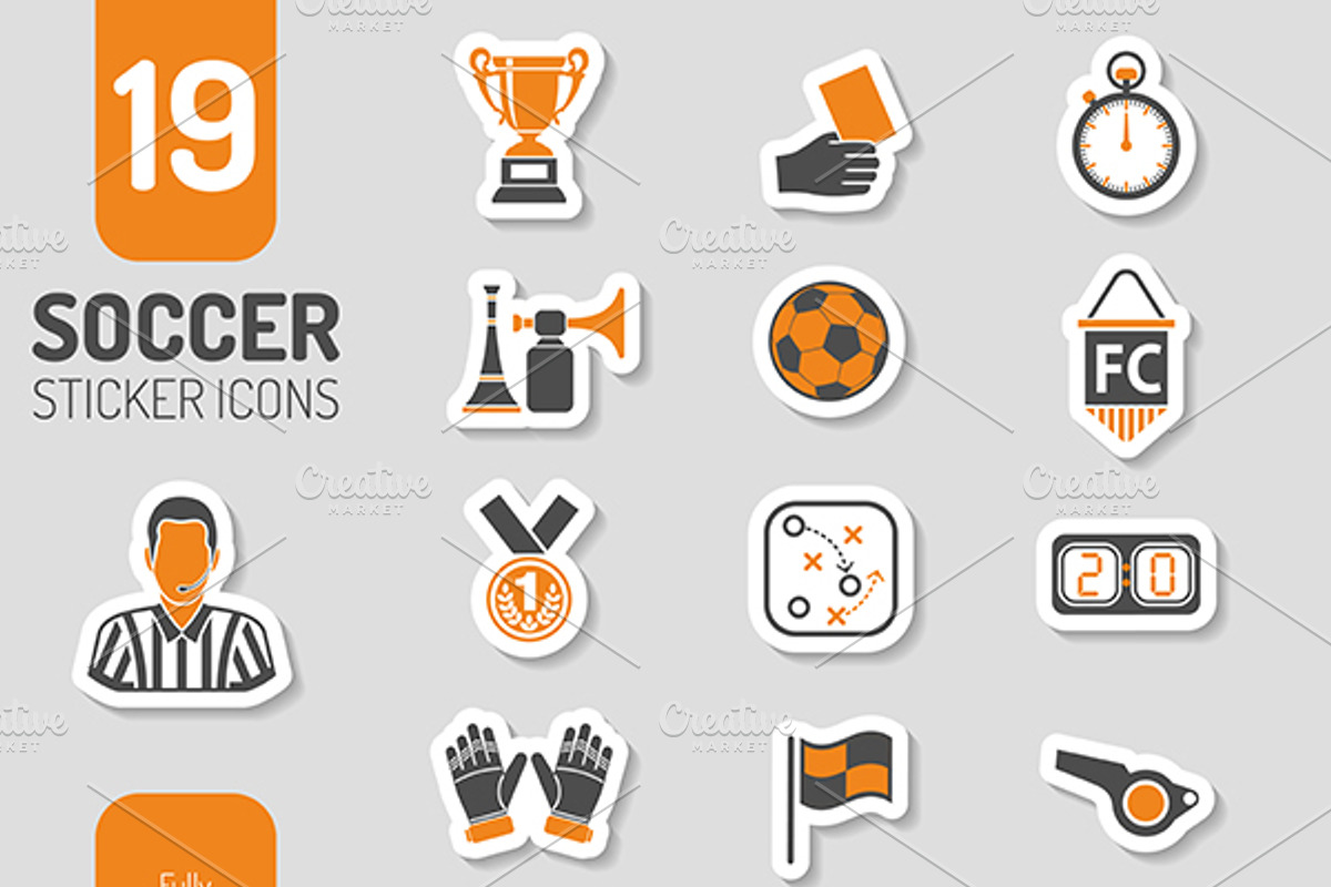Soccer Icon Set, an Outline Icon by TAlex (Photo 4 of 6)