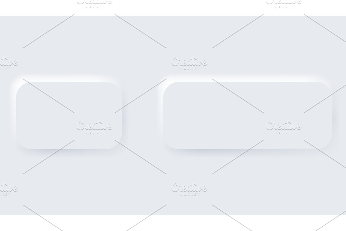 Neumorphic buttons. Simple, an Illustration by Things for designers