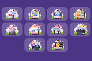 Vlogger Illustration Pack, an Illustration by baii09 (Thumbnail 4 of 4)