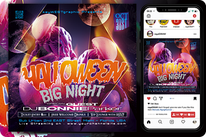 Halloween Flyer, a Flyer Template by regalDRAW