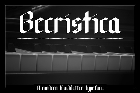 Becristica Blackletter Font preview 8