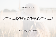 Someone | Script Font, a Handwritten Font by Scratchones (Thumbnail 1 of 9)