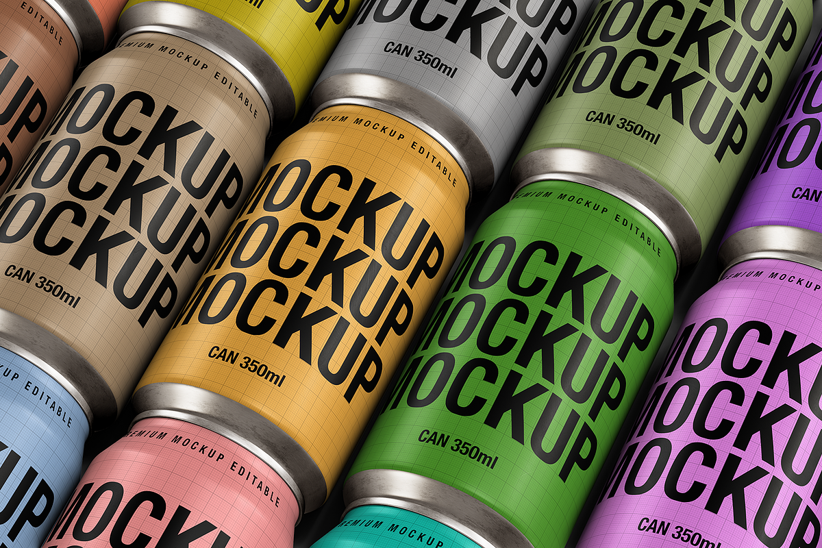 Cans Mockup - Flat Lay, a Packaging Mockup by TD Mockup (Photo 3 of 3)