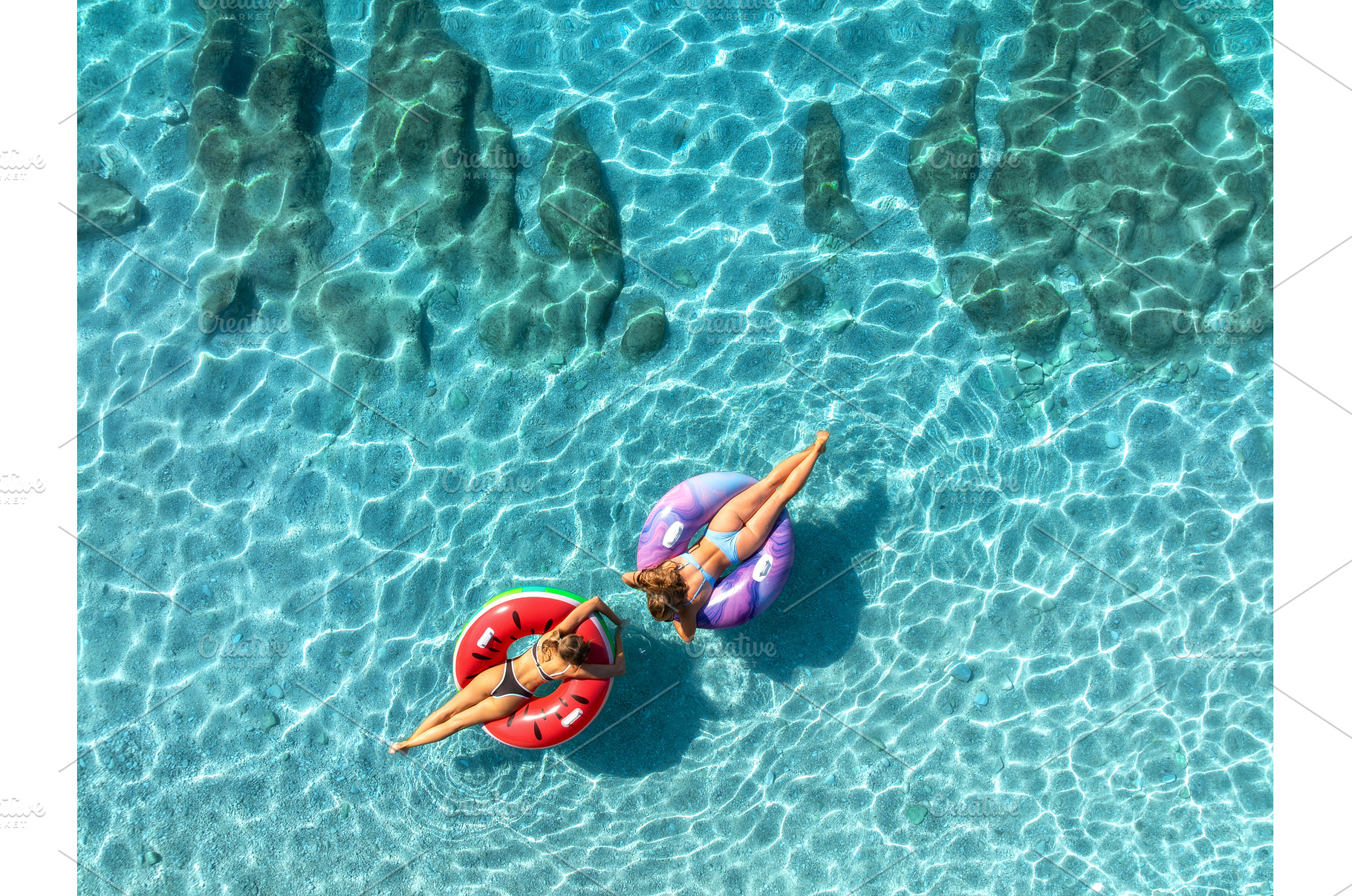 Aerial view of beautiful young women, a Nature Photo by den-belitsky
