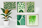 Green & Purple Botanical Wall Art, a Wallpaper Graphic by Helospace (Thumbnail 8 of 10)