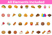 Food & Dessert Clipart Bundle, a Food Illustration by Awieee1 (Thumbnail 3 of 5)