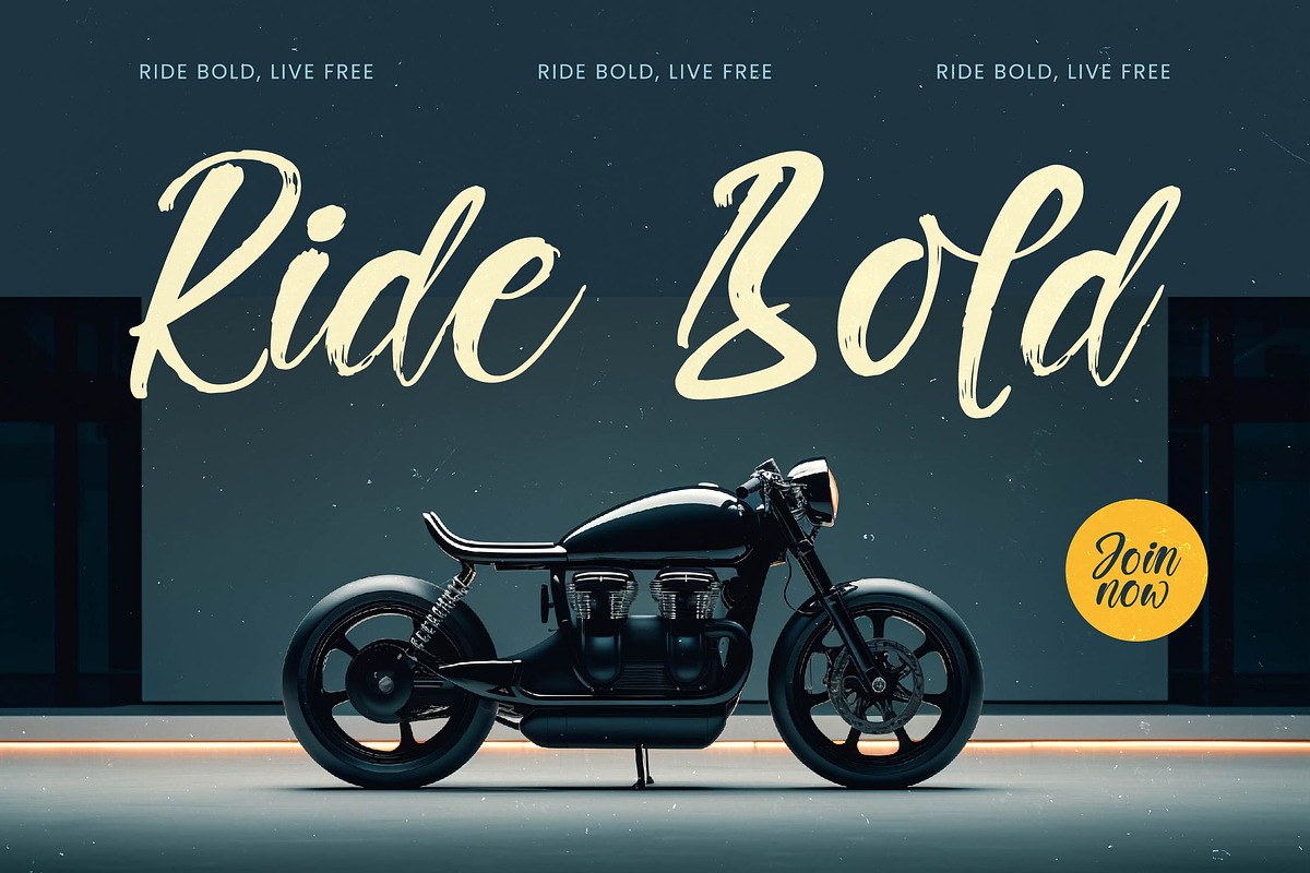 Rekont Laughin Bold Brush Font, a Script Font by stylishtype.co (Photo 2 of 20)