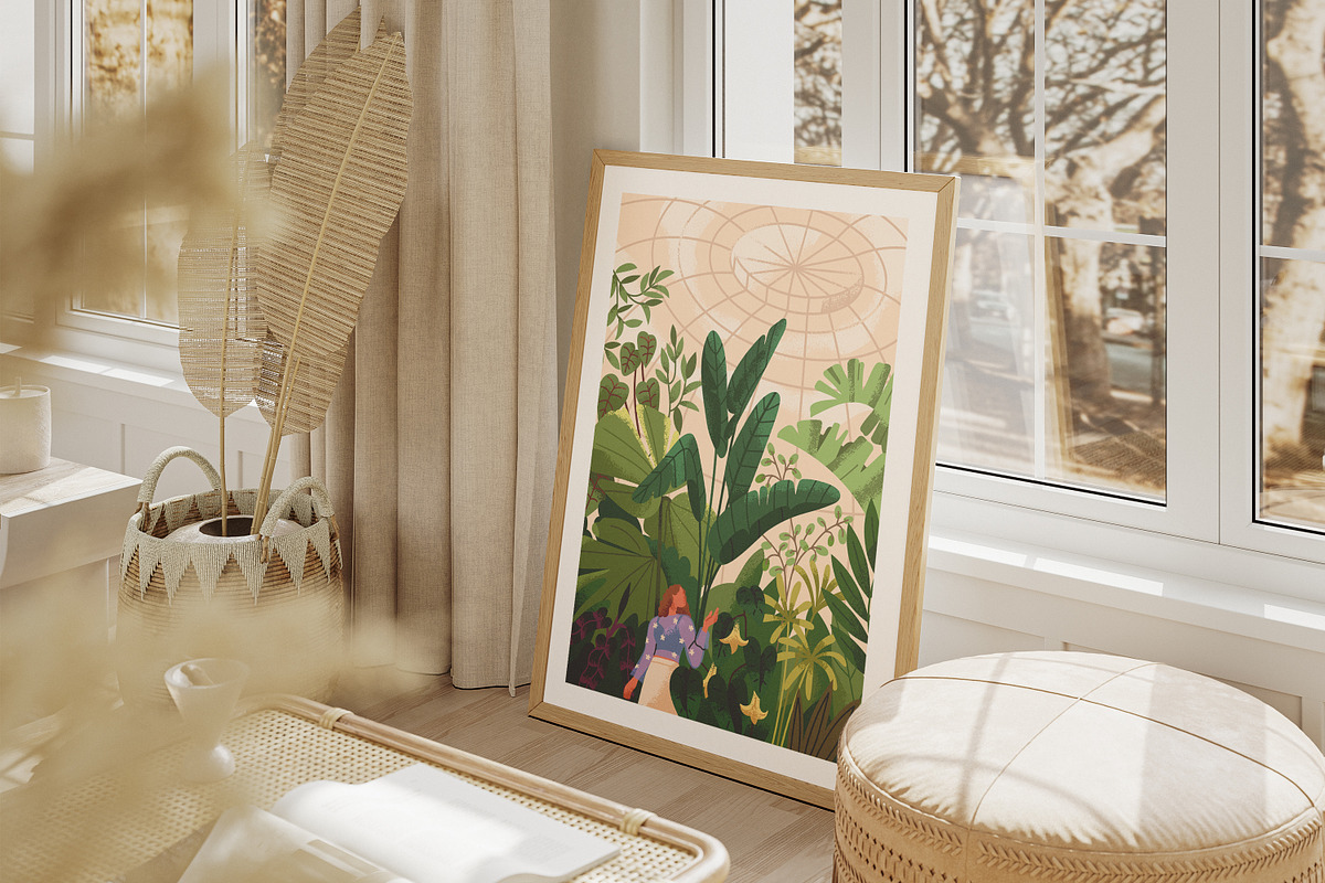 Botanical garden with green plants, a Person Illustration by Good Studio (Photo 7 of 13)