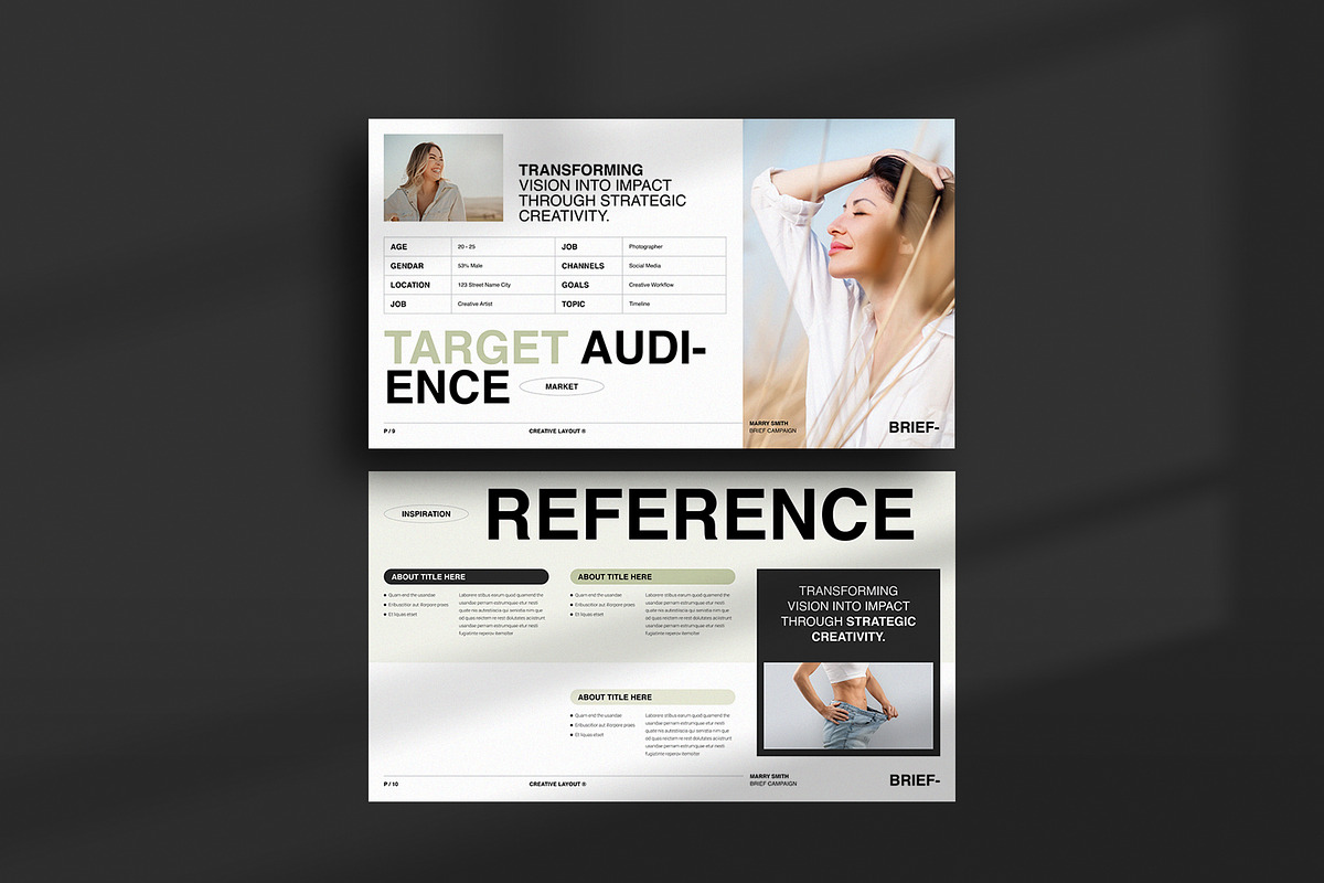 Creative Brief Campaign Presentation, a Presentation Template by NorthPeak (Photo 8 of 11)