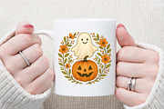Ghost Pumpkin Fall Autumn Halloween, an Illustration by Sublimation Artist (Thumbnail 8 of 9)