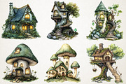Enchanted Fairy House Clipart Png, an Illustration by RobertsArt (Thumbnail 4 of 7)