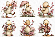 Cute Duck Spring Mood Clipart Png, an Illustration by Craft Nest (Thumbnail 3 of 11)