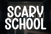 Scary School | Script Font, a Script Font by Scratchones (Thumbnail 1 of 8)