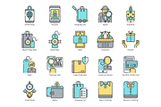 80 Shopping & Commerce Icons | Aqua, an Outline Icon by Flat Icons (Thumbnail 3 of 5)