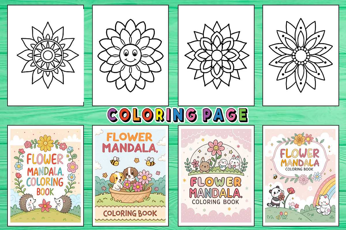 Simple Flower Mandala Coloring Book, an Arts & Entertainment Photo by Wow Magic (Photo 2 of 3)