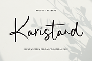 Karistand - Script Font, a Script Font by Creavibes Design (Thumbnail 1 of 11)