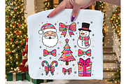 Colorful Brushstroke Christmas Holid, an Illustration by Libby Wishes (Thumbnail 1 of 8)