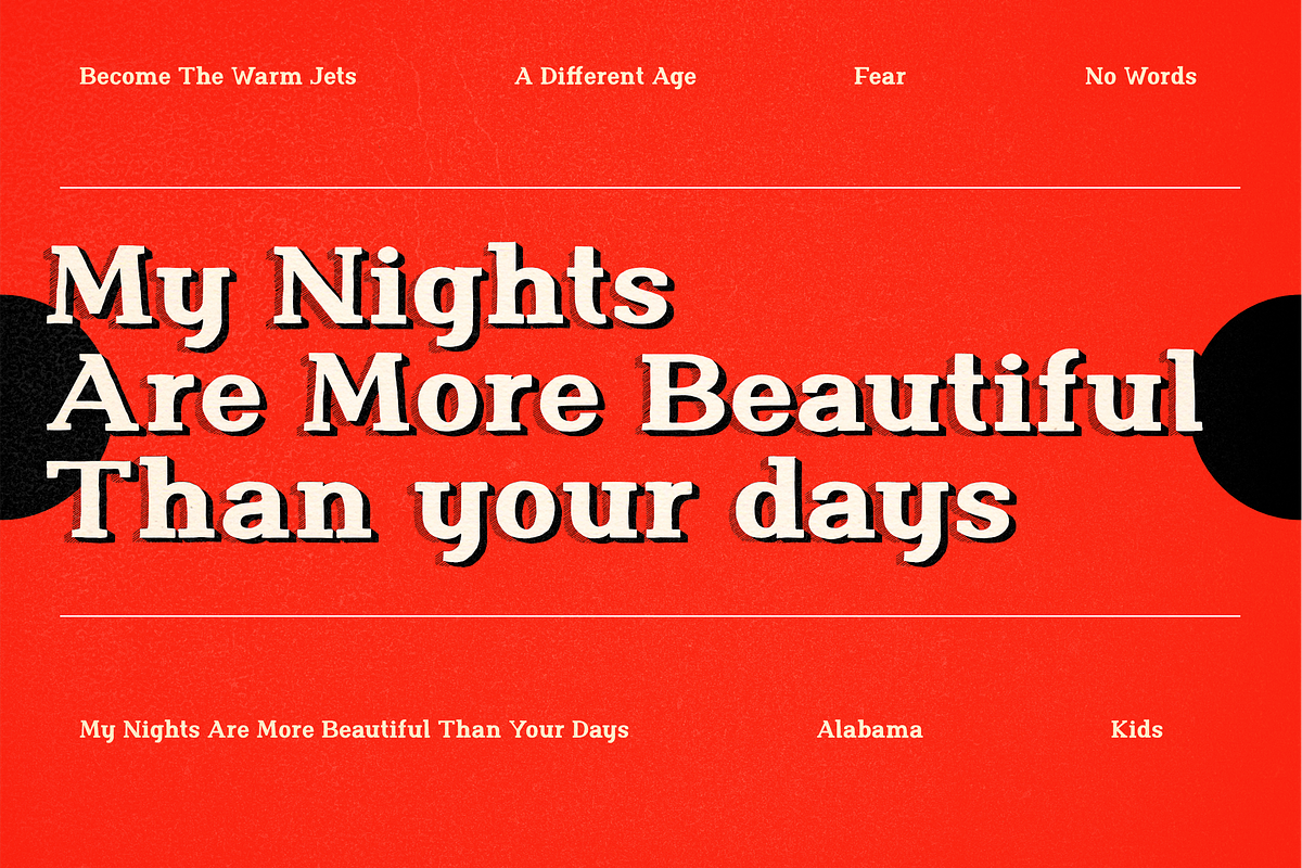 Nafisyah Slab - 9 Layered Font, a Slab Serif Font by Aktab Studio (Photo 15 of 15)