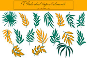 Tropical seamless patterns & leaves, a Pattern Graphic by EltaMaxArt (Thumbnail 10 of 12)