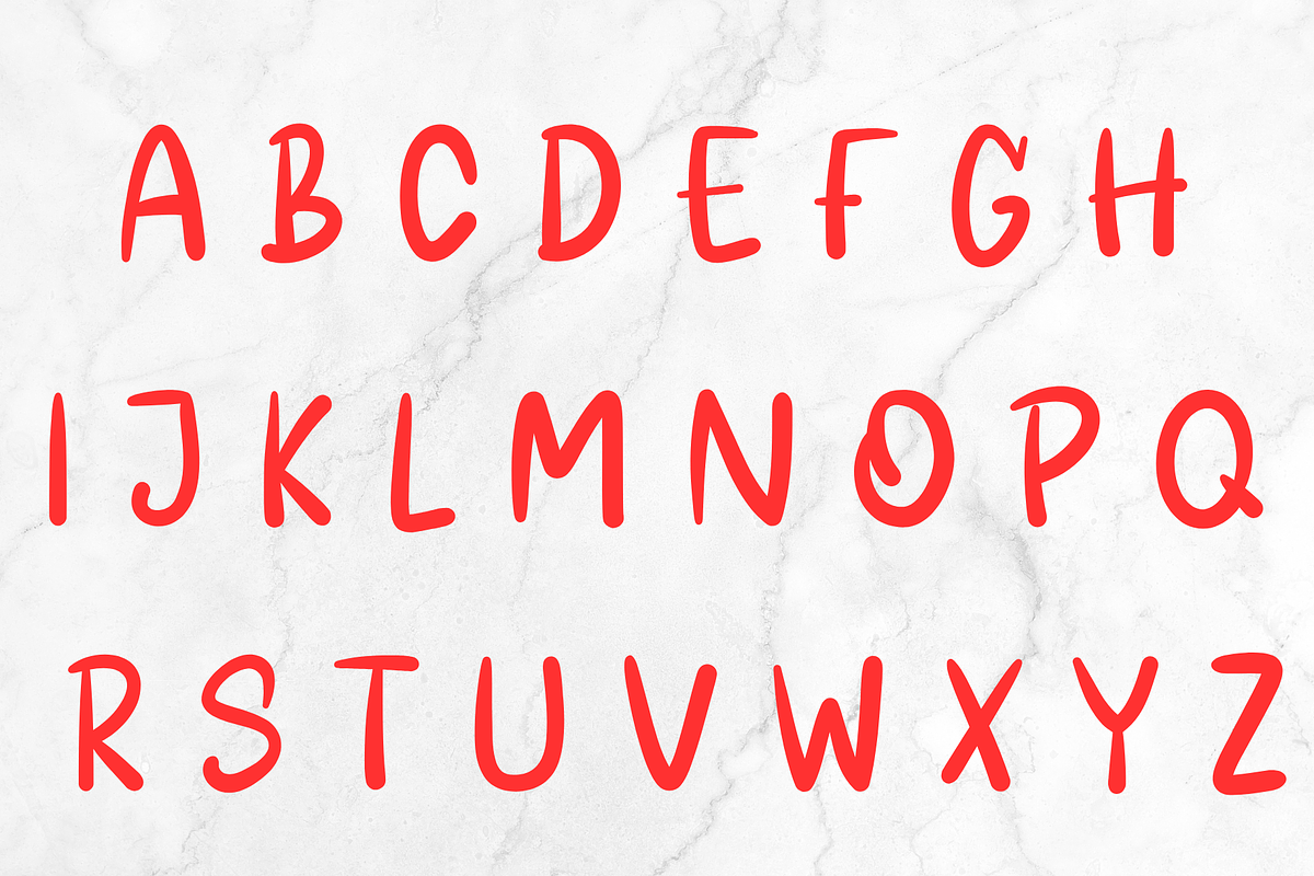 Sweet apple, a Handwritten Font by Petal Pixels (Photo 8 of 12)