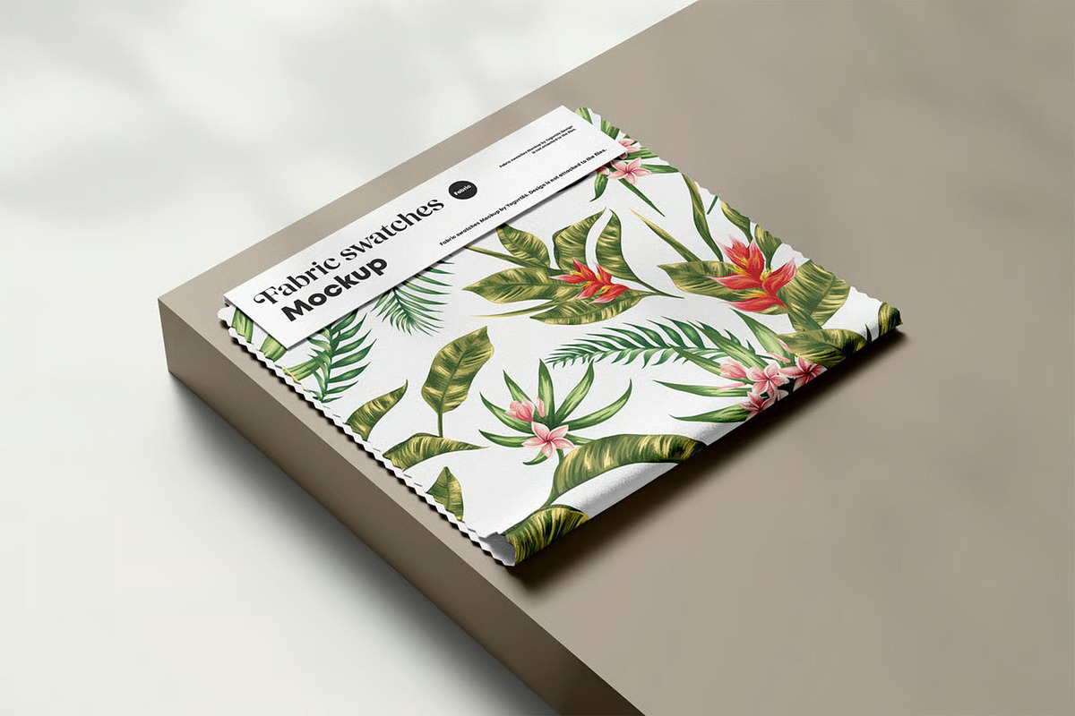 Fabric Swatches Mockup, a Merchandise Mockup by zippypixelstudio (Photo 9 of 11)
