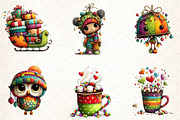 Whimsical Winter Clipart Bundle, an Illustration by DreamCafeArt (Thumbnail 2 of 7)