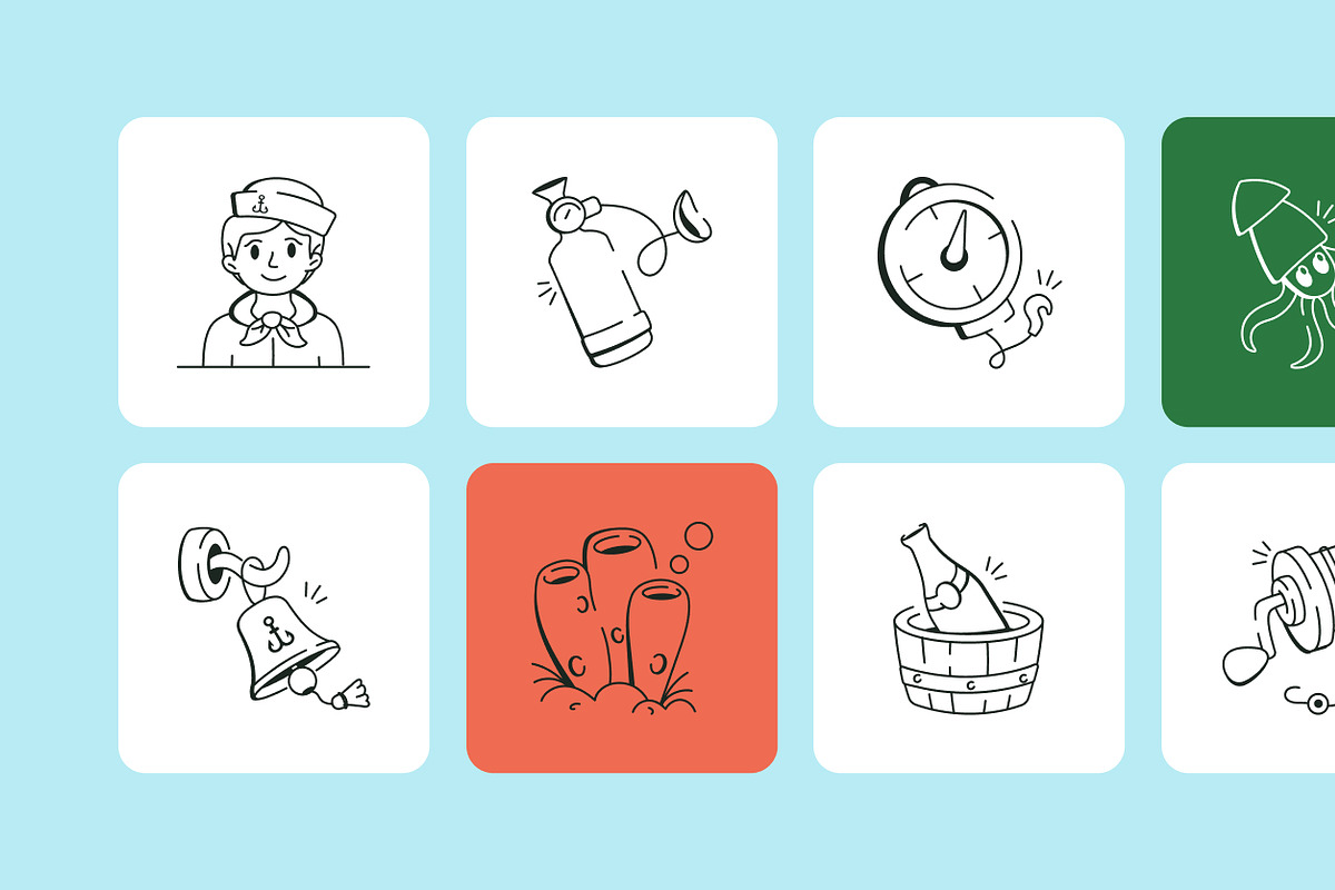 Fishing Doodles, an Outline Icon by Vectors Market (Photo 8 of 8)