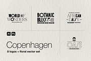 Copenhagen | Floral logo set, a Branding & Logo Template by Designstudio Friday (Thumbnail 1 of 7)
