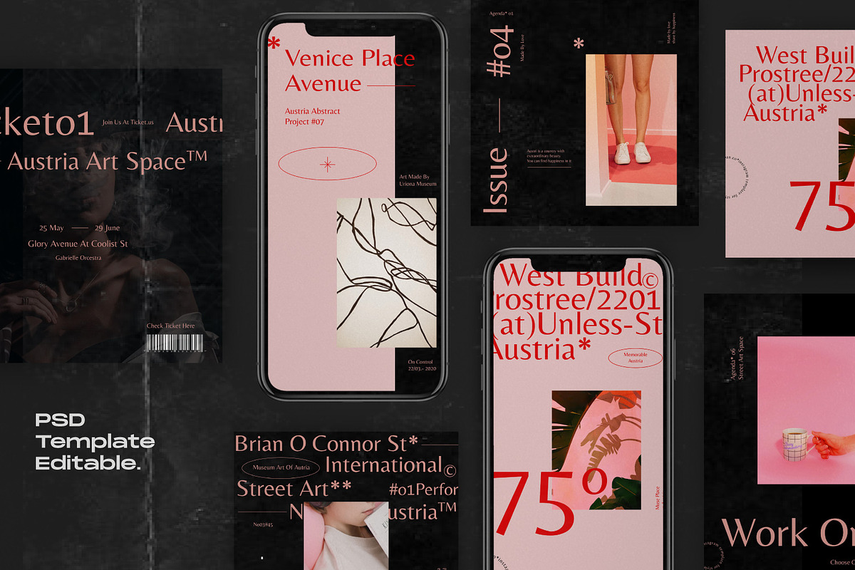AUSTRIA - Social Media Post&Stories, a Social Media Template by Dirtytemp Studio (Photo 2 of 6)