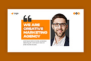 Marketing Agency Clean Web Banner, a Social Media Template by Saman Osama (Thumbnail 1 of 3)