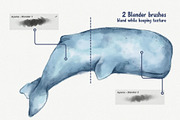 14 Procreate Watercolor Brushes, a Brush Add-On by ProcreateiBox (Thumbnail 5 of 8)