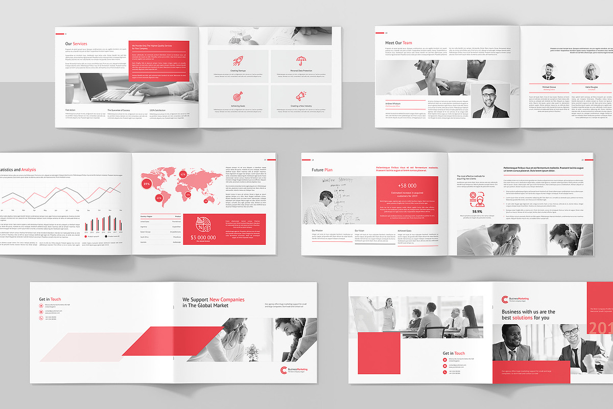 Business Marketing Company Landscape, a Brochure Template by artbart (Photo 3 of 9)