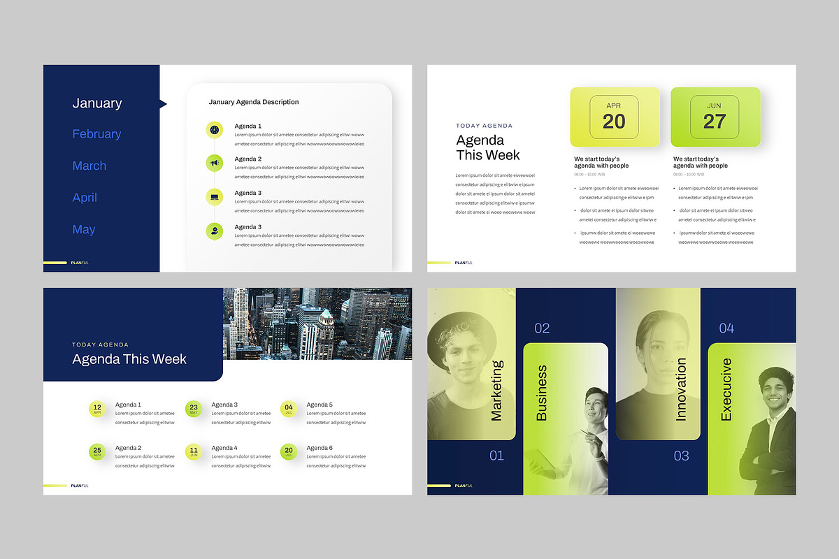 PLANFUL - Agenda Planner Slides, a Presentation Template by rgbryand (Photo 6 of 9)
