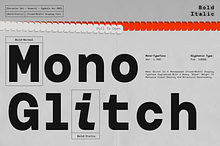 GC Monoglitch - Modern Monospace