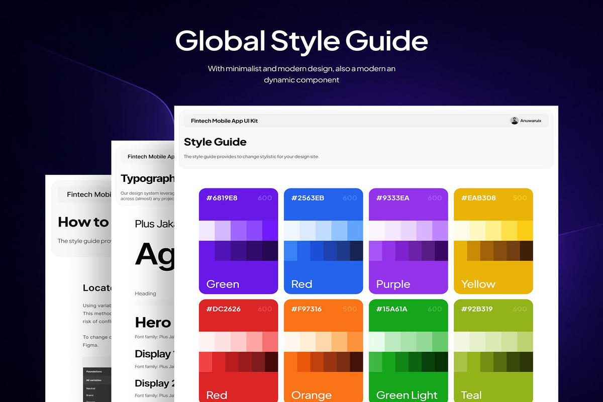 Fintech Mobile App UI Kit, an UI Kit Template by Lumina_ui_ux202 (Photo 3 of 7)