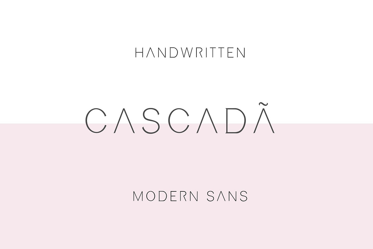 Cascada - modern sans serif font, a Sans Serif Font by Sk designs (Photo 1 of 9)