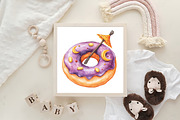 Donut Clipart Halloween Donut, an Illustration by CraftArtStudio (Thumbnail 6 of 6)