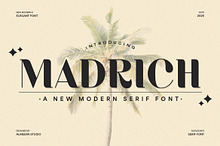 Madrich - Modern Serif Font