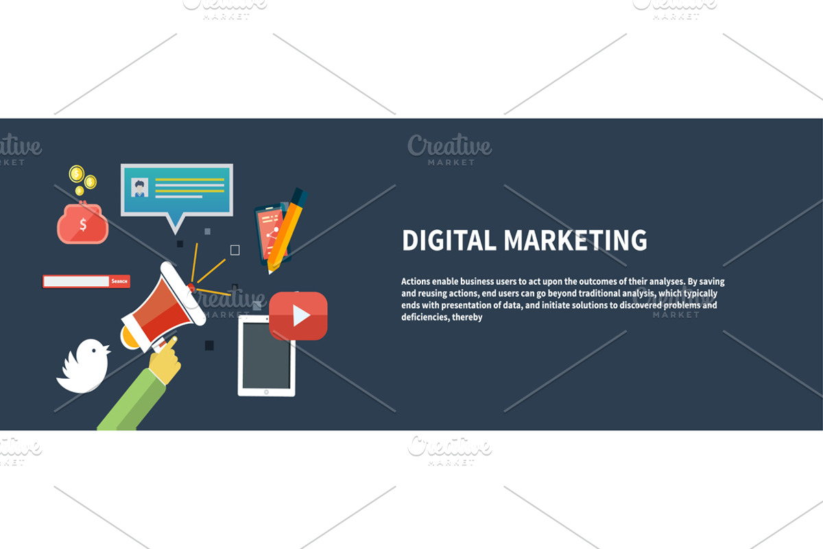 Icons for digital marketing