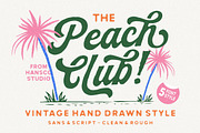 Peach Club Font, a Handwritten Font by HansCo Studio (Thumbnail 1 of 12)
